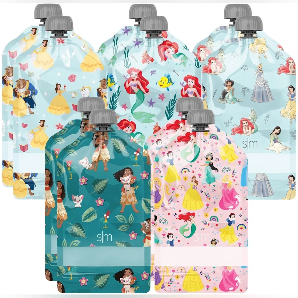 Simple Modern Disney‎ Princess Reusable Baby Food Pouches for Toddlers